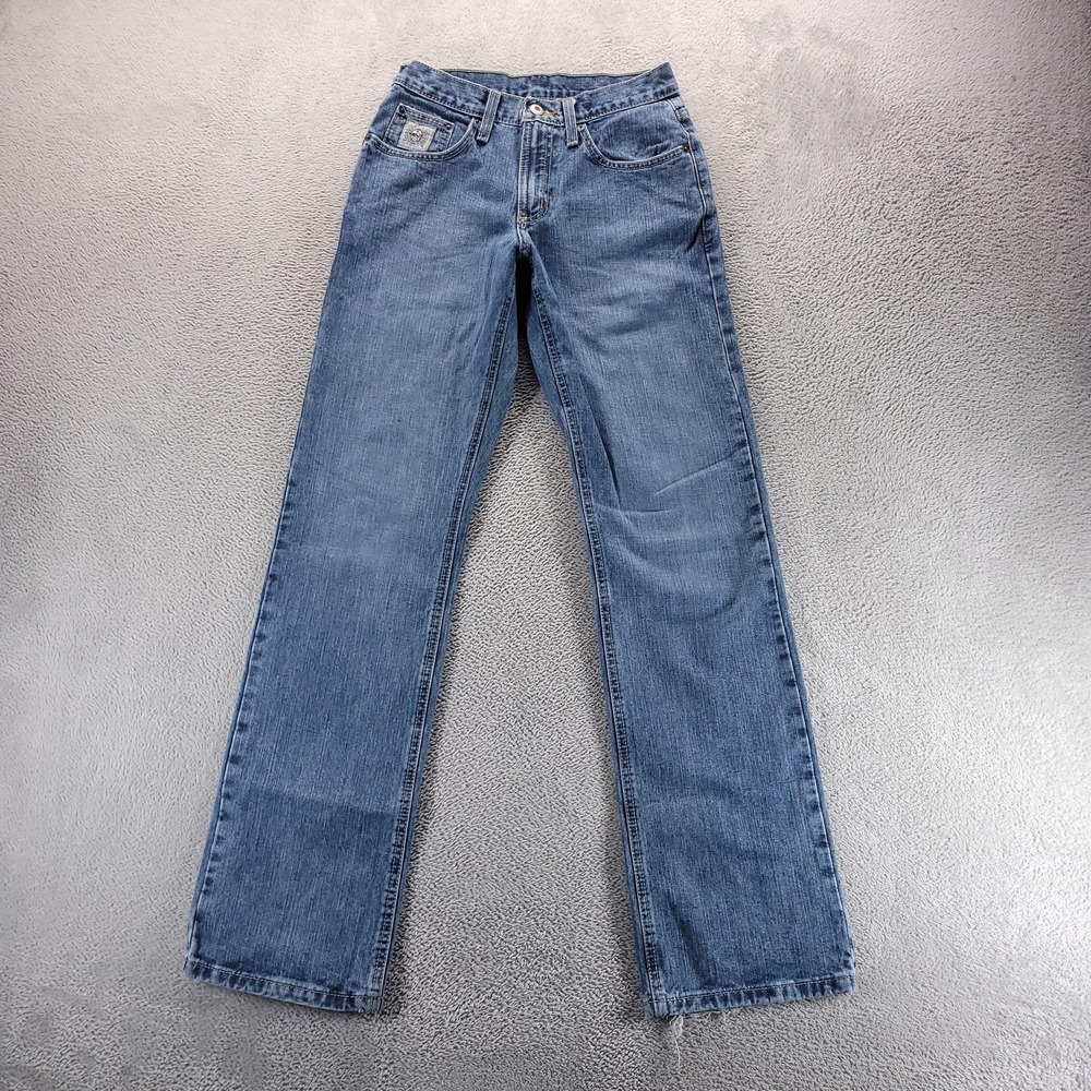 Cinch Jeans Mens 27 Blue Silver Label Slim Fit Western Rodeo Cowboy MB98034001